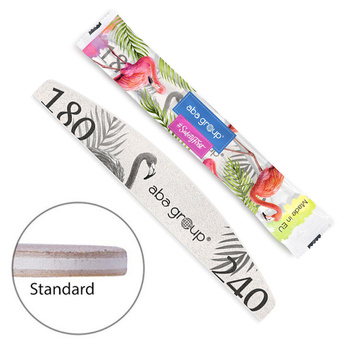 Pilnik do paznokci Bezpieczny Pakiet Standard łódka półksiężyc 180/240 Aba Group