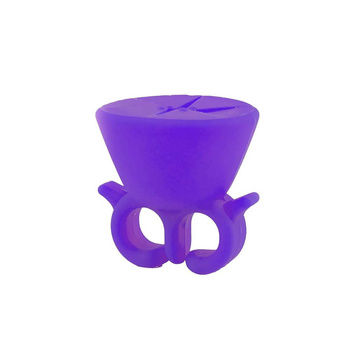 Uchwyt na lakier do malowania paznokci kolor fioletowy