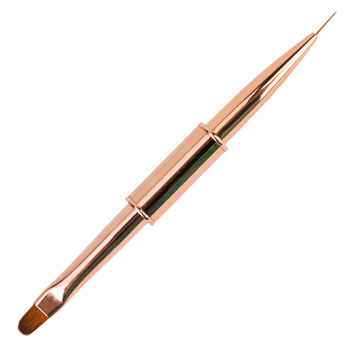 Pędzelek dwustronny do żelu 6 owalny do zdobień 9mm No Name