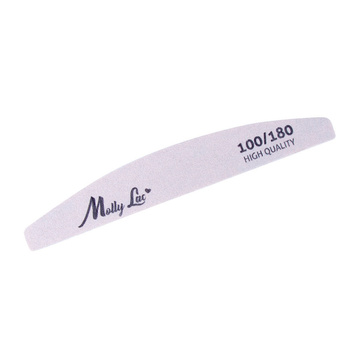 Pilnik do paznokci łódka półksiężyc MollyLac 100/180 zebra 1 szt