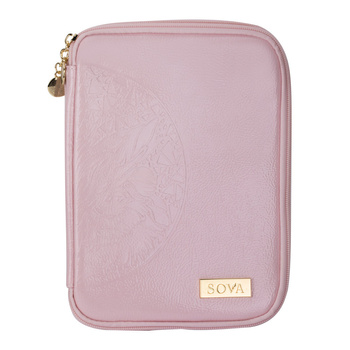 Piórnik etui przybornik na pędzle Sova by Aleksandra Sowa-Falarz różowy