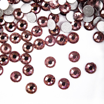 Cyrkonie do paznokci szklane SS10 Light ametyst ok.50 szt.