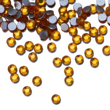 Cyrkonie do paznokci szklane SS3 Topaz ok.50 szt