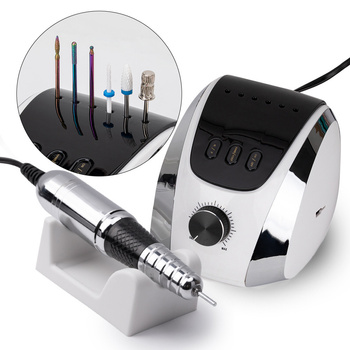 Frezarka do manicure i pedicure 68W No Name srebrna silver M13 35 000 obrotów