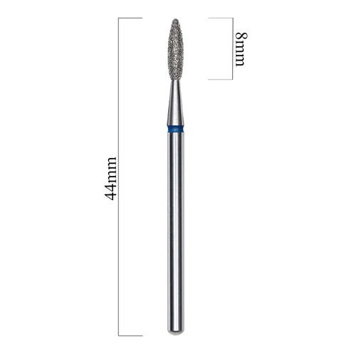 Frez diamentowy płomyk niebieski Staleks Expert 2,1/8mm