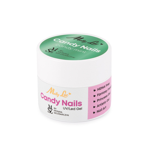 Żel do zdobień Candy Nails Candy Mint by Monika Szlósarczyk MollyLac HEMA/Di-HEMA Free 5g