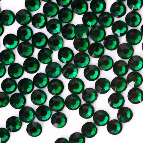 Cyrkonie do paznokci szklane SS5 Emerald ok.50 szt.