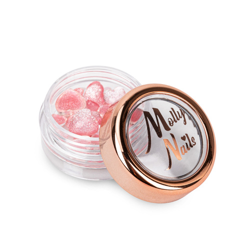 Ozdoba do paznokci serca 3D Molly Nails Nr 3 40szt