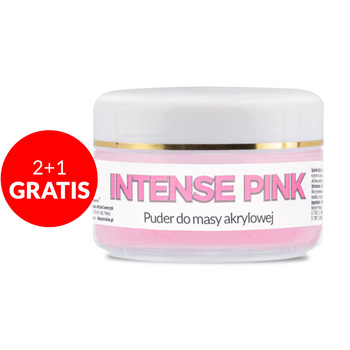 2+1gratis Puder akrylowy do paznokci Allepaznokcie Intense Pink Acrylic Powder 30g Nr 8