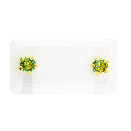 Kolczyki Studex komplet kamieni w pazurkach złote(r)