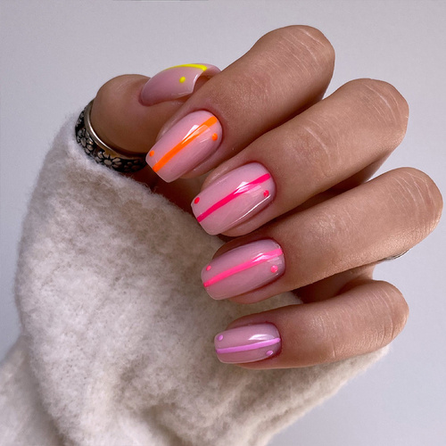 Żel do zdobień Artistic Gel paint gel ombre ornamenty Allepaznokcie Art Orange Pomarańczowy HEMA /Di-HEMA free 5g Nr 19