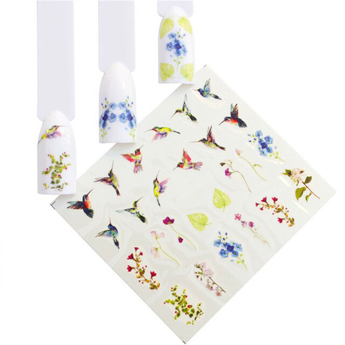 Naklejki wodne do paznokci zwierzęta YZW-3107