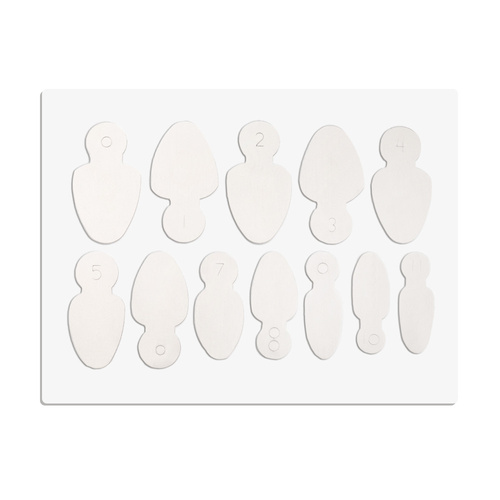 Combo system dual form silikonowe formy do frencha MollyLac owal krótki 12 szt