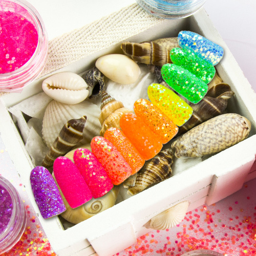 Pyłek do paznokci Tropical Effect Allepaznokcie Holiday 1 g Nr 07