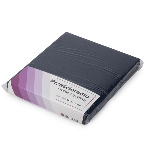 Prześcieradło frotte granatowe