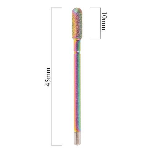 Frez diamentowy Unicorn tęczowy walec zaokrąglony Nr 11