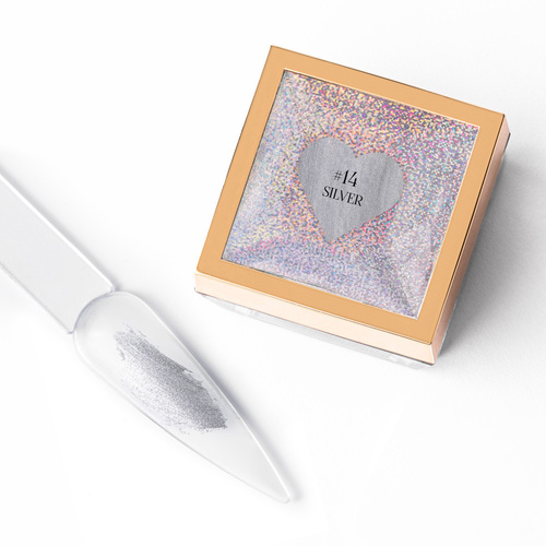 Pasta do zdobień Nail Art ProArt Paste MollyLac Silver HEMA/Di-HEMA Free 5g Nr 14