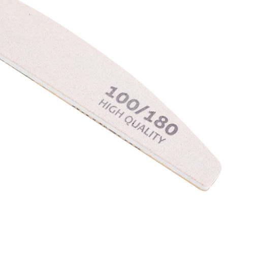 Pilnik do paznokci Bezpieczny Pakiet łódka półksiężyc MollyLac 100/180 zebra 1 szt