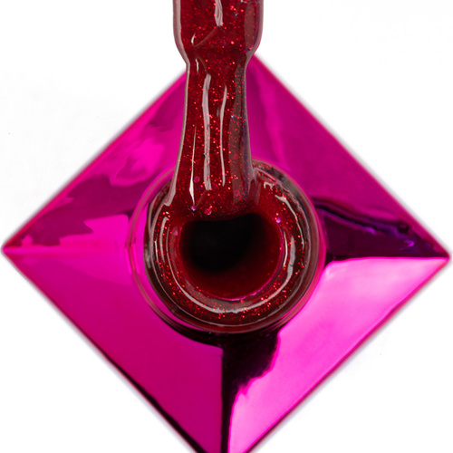 Lakier hybrydowy Molly Nails Bling it on! Red me now 8g Nr 506
