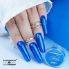 Pyłek lustrzany efekt do zdobień paznokci Glass Effect Allepaznokcie Blue Nr 8
