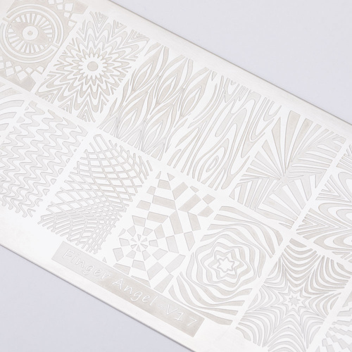 Blaszka do stempli ze wzorkami Finger Angel V17