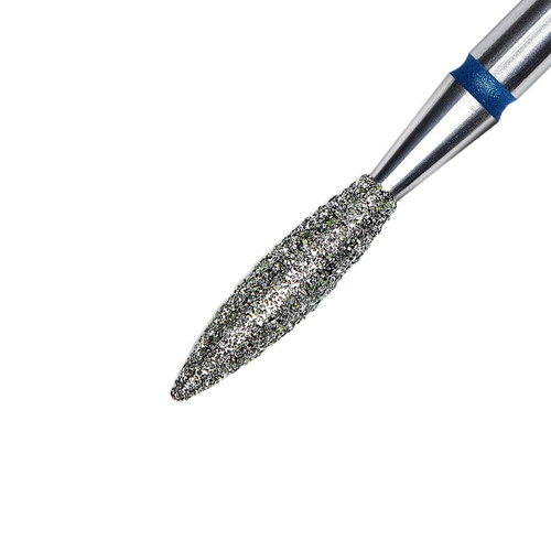 Frez diamentowy płomyk niebieski Staleks Expert 2,3/10mm