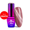 5+1gratis Lakier hybrydowy Molly Nails Cat Eye Womanity Kissing 8g Nr 440