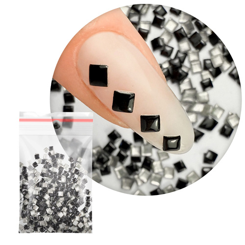 ShinePins gładkie ćwieki błyskotki ozdoby do paznokci kwadratowe large NTN Premium Nr 15 5g