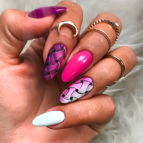 5+1gratis Lakier hybrydowy MollyLac Cocktails & Drinks Blackcurrant Impress 10 g Nr 18