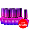 10+1gratis Top wysoki połysk bez przemywania Diamond Ultra Shine top no wipe high gloss Molly Nails Clear 10g
