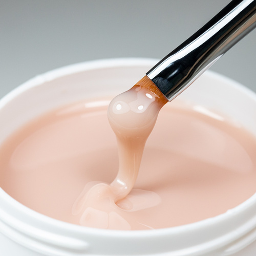 Żel budujący twardy naturalny beż Basic Nude AlleLAC x Rosie Beauty 45g