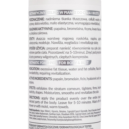 Enzymatyczny peeling w piance do ciała i biustu Farmona Body Slim 200ml