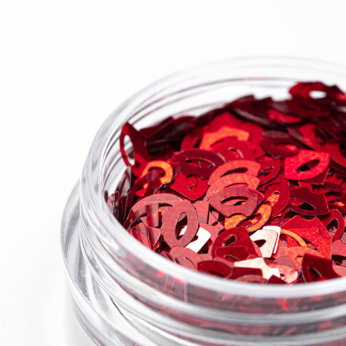 Ozdoba do paznokci czerwone usta Molly Nails 2g