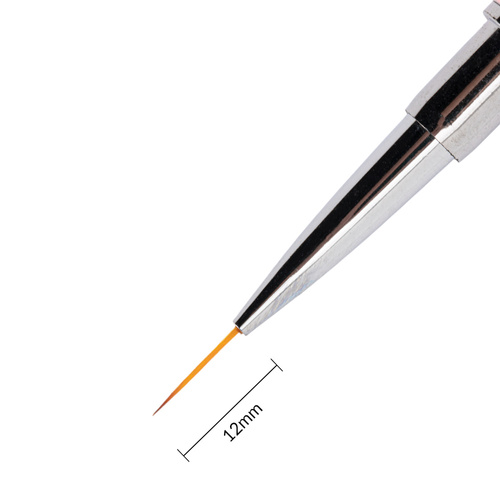 Pędzelek dwustronny do zdobień 6mm i 12mm AlleLac różowy