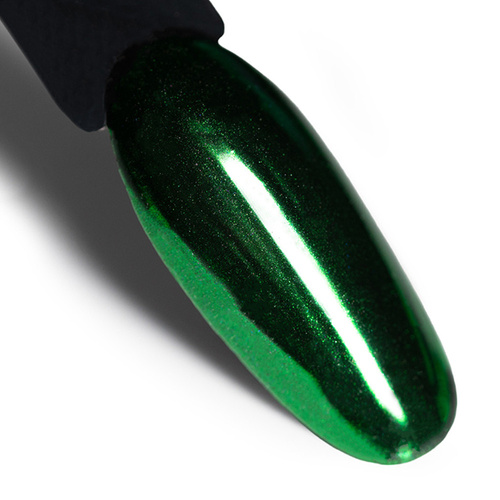 Pyłek lustrzany efekt do zdobień paznokci Glass Effect AlleLac Green Nr 9