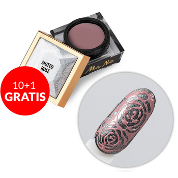 10+1gratis Creative Flow Color Gel  - kreatywny NailArt żel do efektu topniejących, miękkich wzorów Molly Nails Muted Rose HEMA/Di-HEMA free 5 g