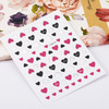 Naklejki do paznokci cienkie samoprzylepne serduszka Z-D4214 pink różowe