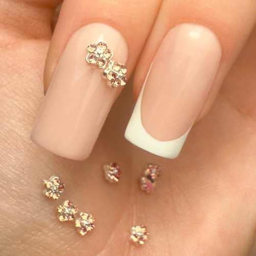 Ozdoby do paznokci kwiatki 3D Molly Nails K1125 10 szt