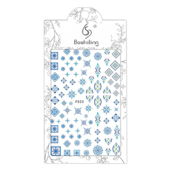 Naklejki do paznokci cienkie samoprzylepne wzory ornamenty Nr F033
