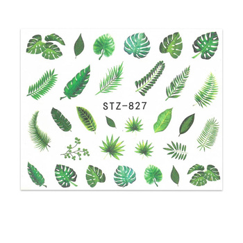 Naklejki wodne do paznokci liście STZ-827