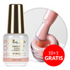 10+1gratis Baza kauczukowa elastyczne paznokcie do ozdób S.O.S. Antidotum Pro Salon Molly Nails Rosy Mist 15g