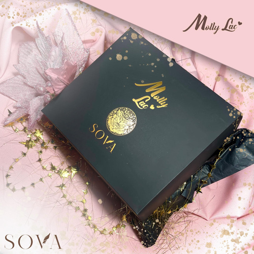 Piórnik etui przybornik na pędzle Sova by Aleksandra Sowa-Falarz różowy