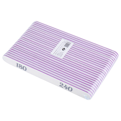Pilnik do paznokci prosty fioletowy środek 180/240 CU-06 Standard