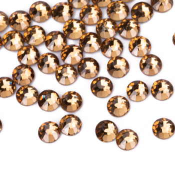 Cyrkonie do paznokci szklane SS10 Light Topaz ok.50 szt.