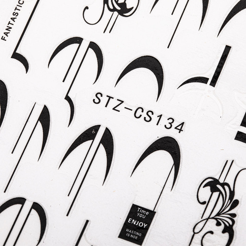 Naklejki do paznokci cienkie samoprzylepne geometryczne STZ-CS134