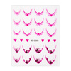 Naklejki samoprzylepne na paznokcie 5D/ French/ Francuska linia uśmiechu 20szt pink SD-2281