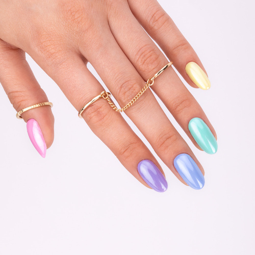 5+1gratis Lakier hybrydowy Molly Nails Yoghurt Marshmallow HEMA/Di-HEMA Free 8g Nr 121