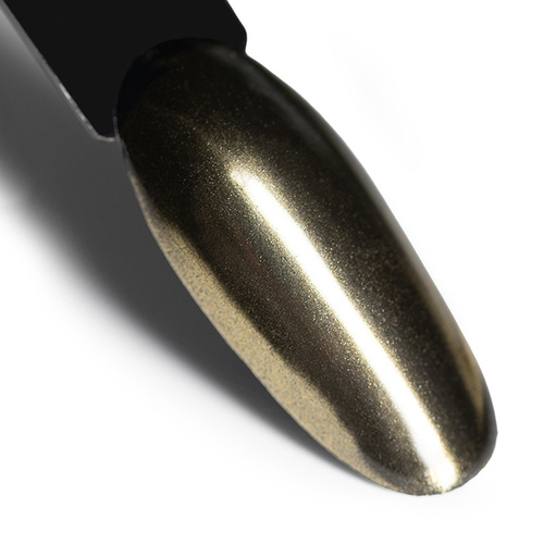 Pyłek lustrzany efekt do zdobień paznokci Glass Effect AlleLac Golden Nr 1