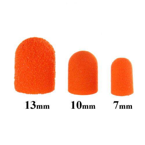 Kapturki do pedicure 7 mm gradacja 120 100szt ABS Podo Allemed Pomarańczowy Orange