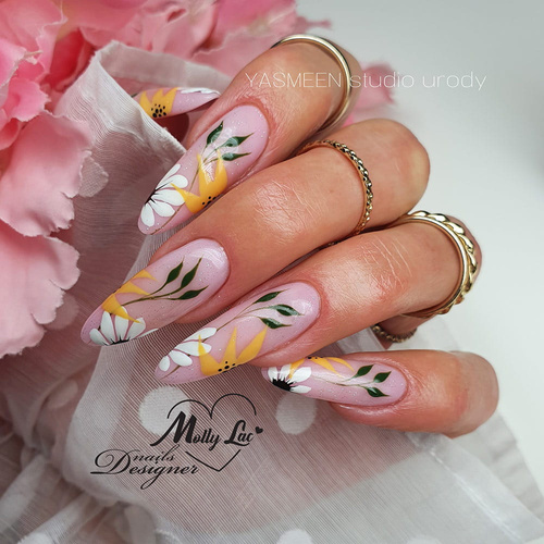 5+1gratis Lakier hybrydowy MollyLac BonBons Lollipop 10g Nr 450